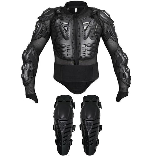Adult Motorcycle Protective Jacket and Knee Pads, Motorcycle Accessories, Back Spine Chest Protector, Full Body Chest Armor for Motocross Dirt Bike Gear(XXL)