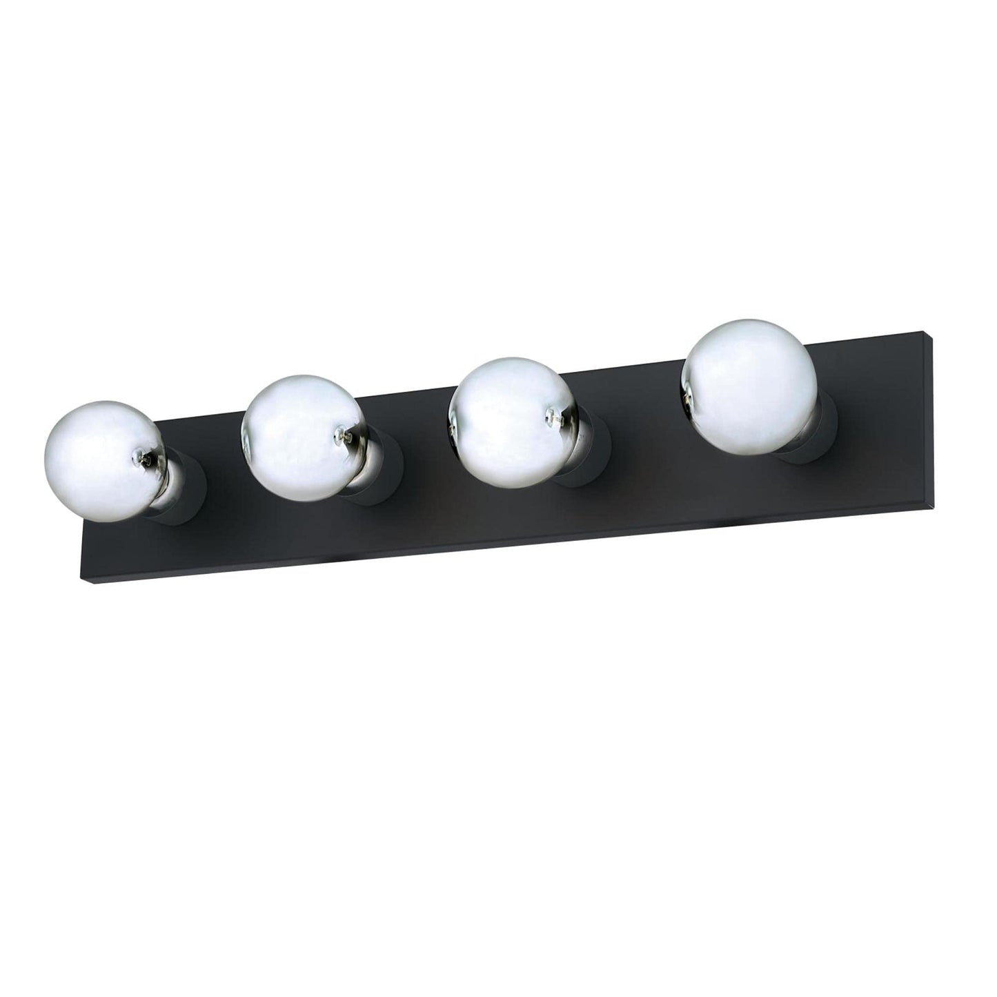 Westinghouse 6117600 Traditional Four-Light Indoor Vanity Light Fixture, Matte Black
