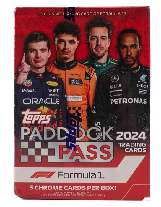 2024 Topps Paddock Pass F1 Formula 1 Blaster Box 6 Packs Per Box, 5 Cards Per Pack