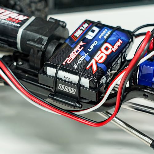 INJORA 39g LCG Carbon Fiber Chassis Frame Kit with 6g Battery Tray for 1/18 TRX4M Defender Bronco K10 F150 RC Crawler Upgrade