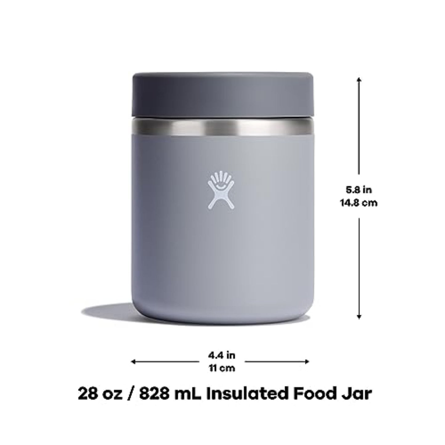 Hydro Flask Food Jar – Insulated Stainless Steel, Snack Travel Container for Hot Food & Soup 28 Oz Cascade Blue