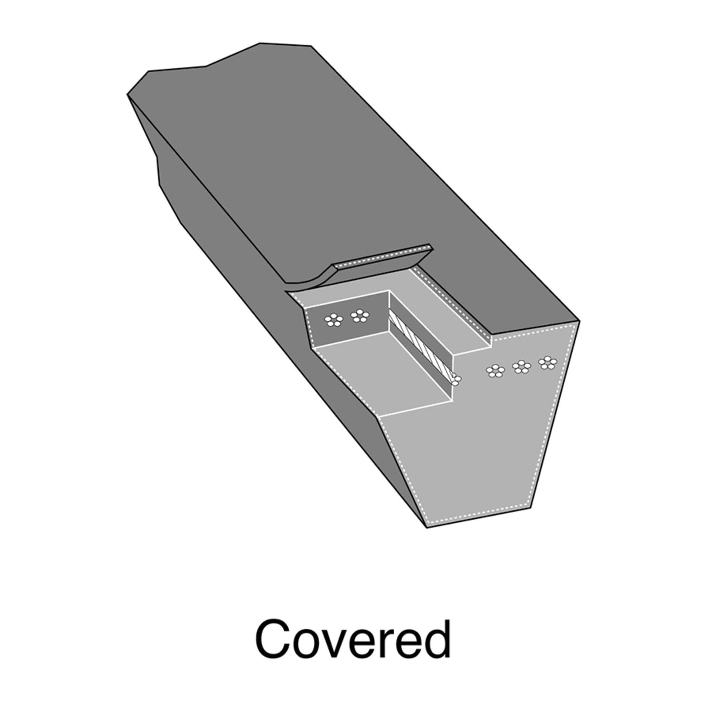 Stens OEM Replacement Belt 265-933 for Wright Mfg. 71460013