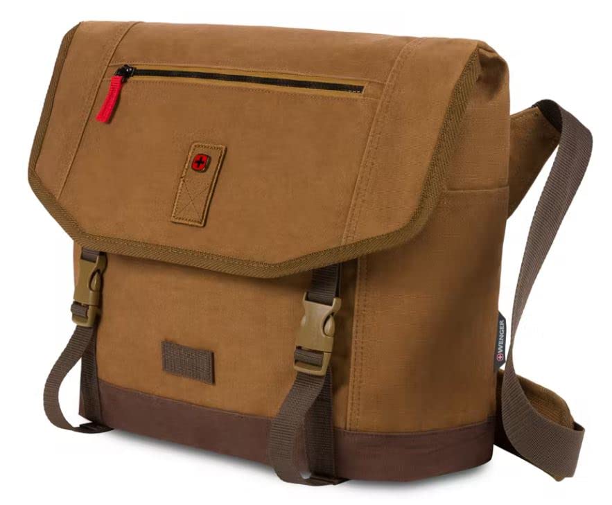 Wenger Corfe 16 inch Messenger Bag With Tablet Pocket- Camel