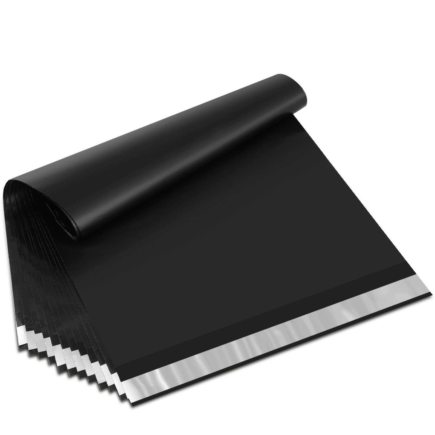 UCGOU Poly Mailers 14.5x19 Inch Black 200 Pack Large Shipping Bags #7 Strong Thick Mailing Envelopes Self Sealing Adhesive Waterproof and Tear Proof Boutique Packaging Postal for Clothing