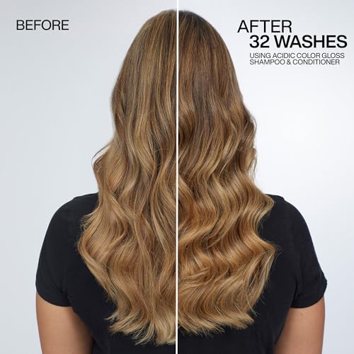 Redken Acidic Color Gloss Conditioner | For Color-Treated Hair | Helps Prolong Hair Color and Add Shine | Smooth, Glossy Finish