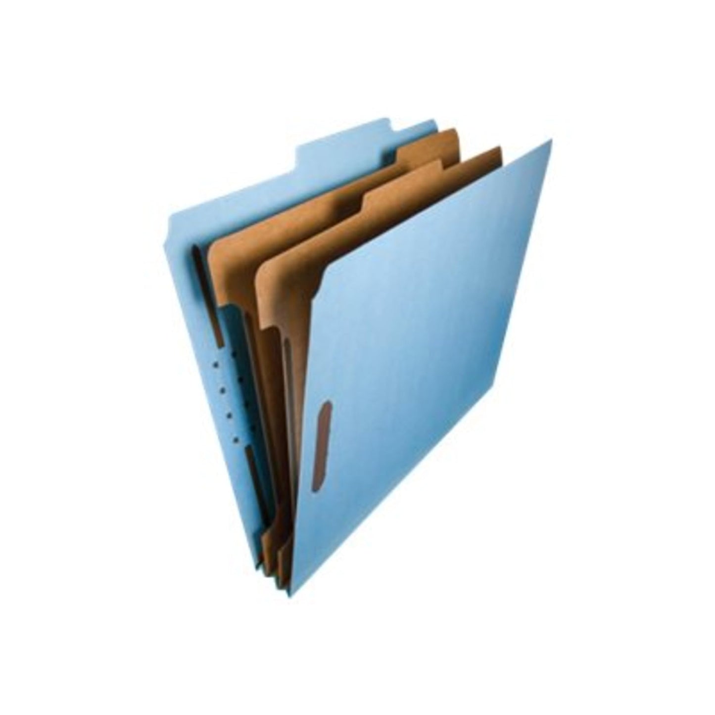 Smead Blue Classification File Folders for Documents, Letter Size, 2 Inch Expansion, 2 Dividers, Durable Pressboard for Legal and Office Files, Blue, 10 Pack (14021)