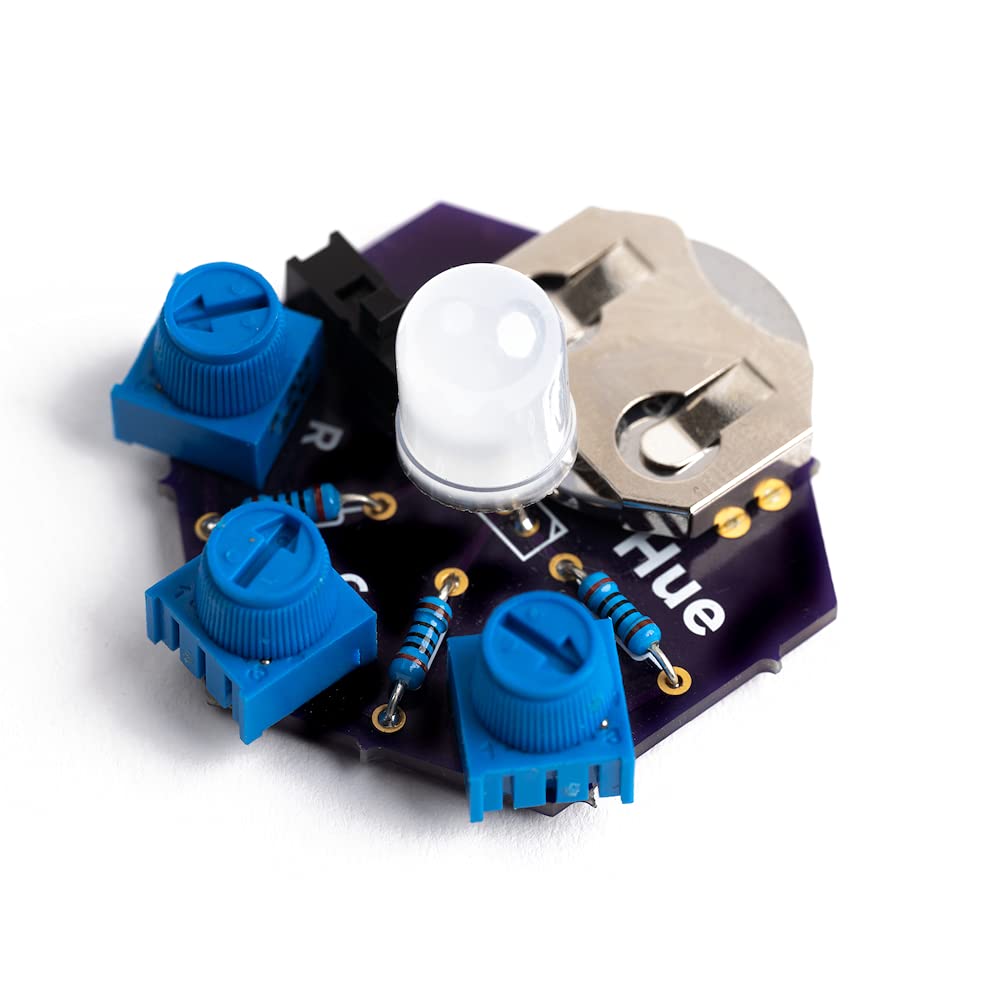 Learn to Solder Kits Hue, Bulk Educator Pack | DIY Soldering Kit for Beginners | Electronics Projects for Students, STEM Classes and Events | Science Project Electronic RGB LED Light Circuit Boards
