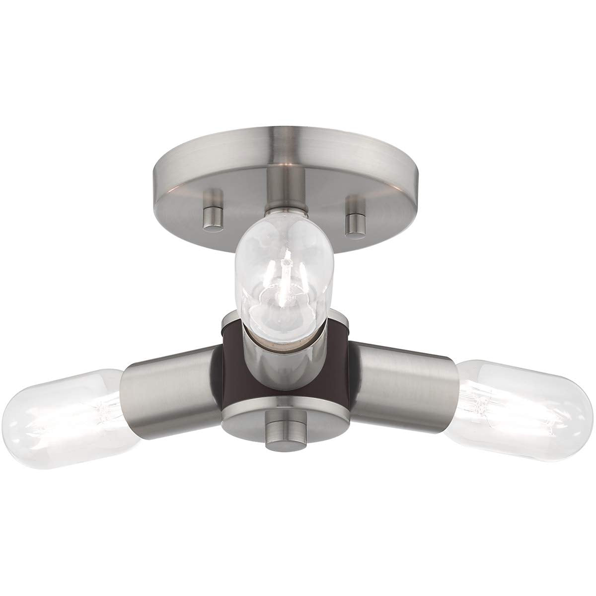 Livex Lighting 3 Lt Brushed Nickel Ceiling Mount