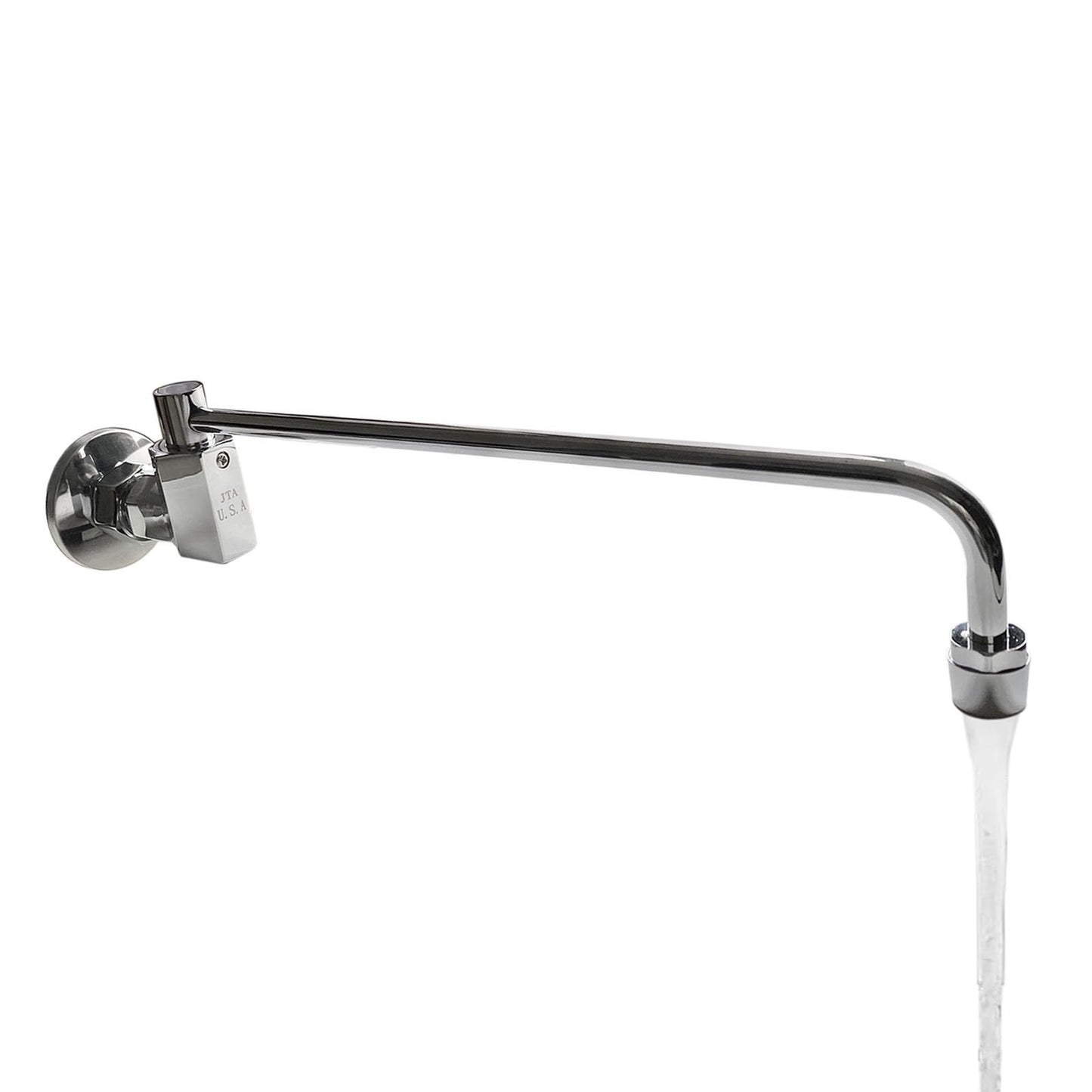 Sunrise Heavy Duty 12" Automatic Water Flow Swing Faucet for Commercial Grade Wok Range, Wall Mounted