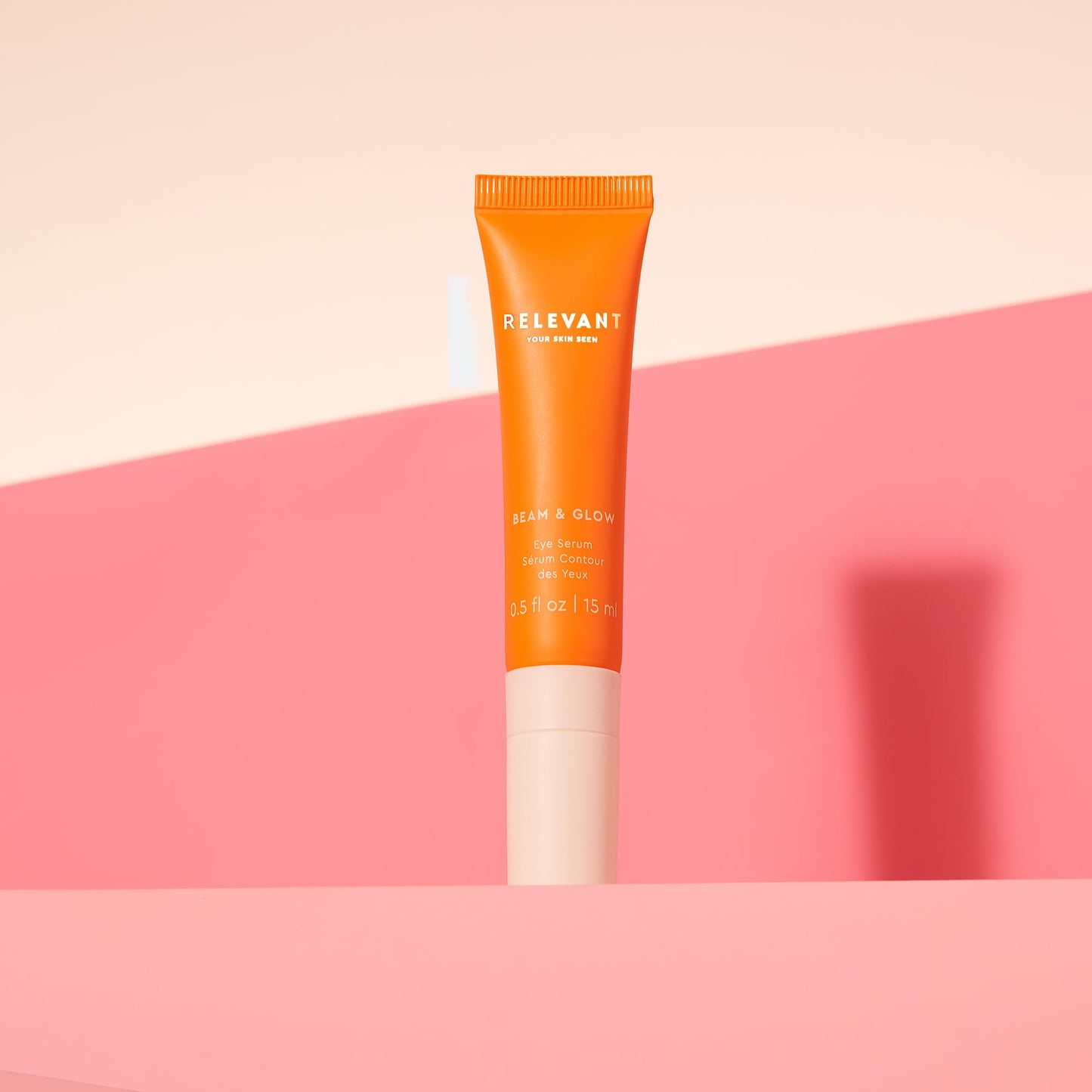RELEVANT Hydrating Eye Serum for Dark Circles, Puffiness, Fine Lines, Wrinkles & Sunspots with Plumping Peptides, De-Puffing Caffeine, Banana Extract - Anti Aging Serum Under Eye Cream Vegan Skin Care
