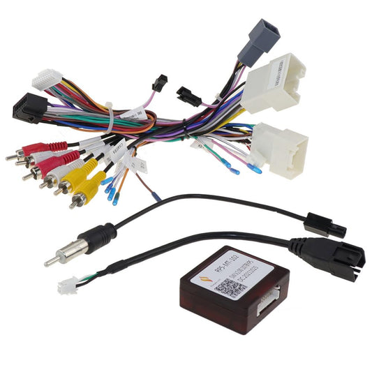 Bestycar 16pin Car Stereo Wiring Harness Adapter with Canbus Box for Mitsubishi Outlander Pajero Support OEM Rockford Amplifier Camera SWC USB