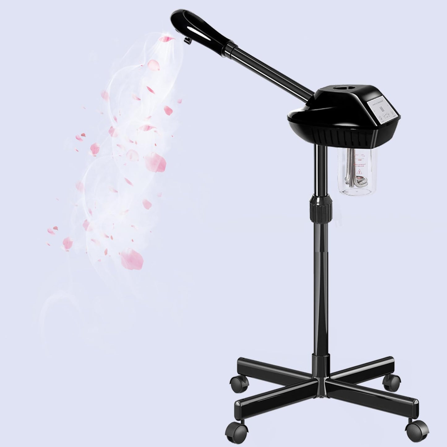 Lailelaodi Professional Ozone Facial Steamer on Wheels - Stand Steamer for Spa, Salon and Home Use