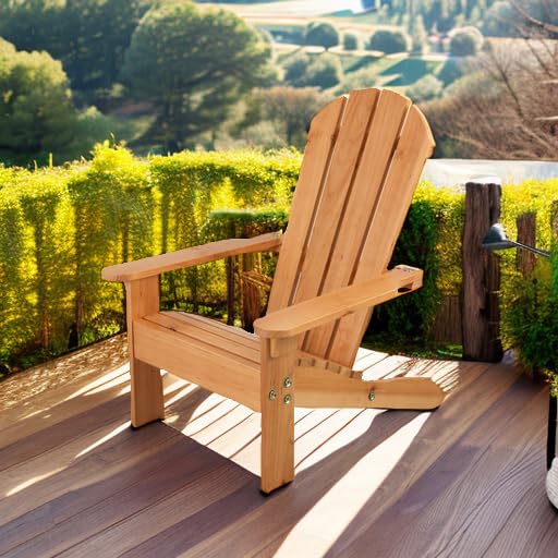 KidKraft Wooden Adirondack Children's Outdoor Chair, Kid's Patio Furniture, Honey, Gift for Ages 3-8 21.5 x 19.2 x 24.5