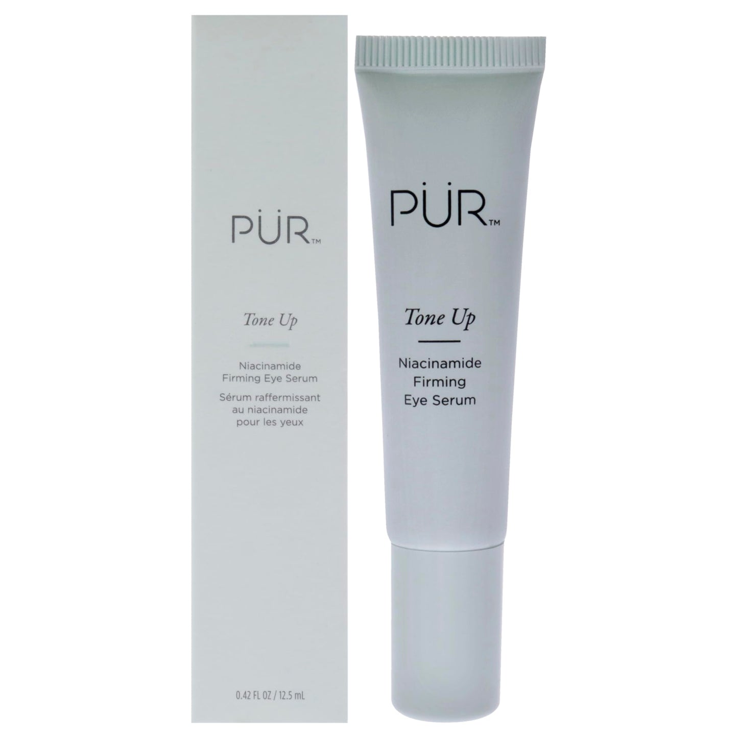 PÜR Beauty Tone Up Niacinamide Firming Eye Serum, Skin & Eye Serum for Morning and Night, Beauty Eye Serum, 0.42 fl oz/12.5ml
