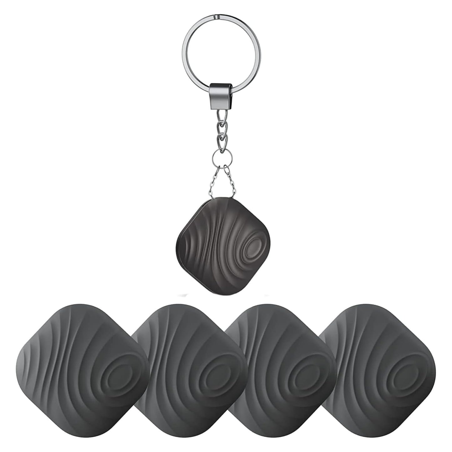 Nutale Key Finder 4-Pack, Bluetooth Tracker Item Locator with Key Chain - Both iOS and Android Compatible for Keys Pet Wallets or Backpacks and Tablets