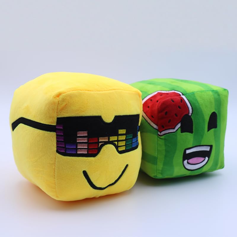 QueenKa Sunny and Melon Plush 15cm/5.9inch, Sunny and Melon Merch Plush Toys, for Fans and Friends Large Beautifully Plushie Doll (Yellow and Green)
