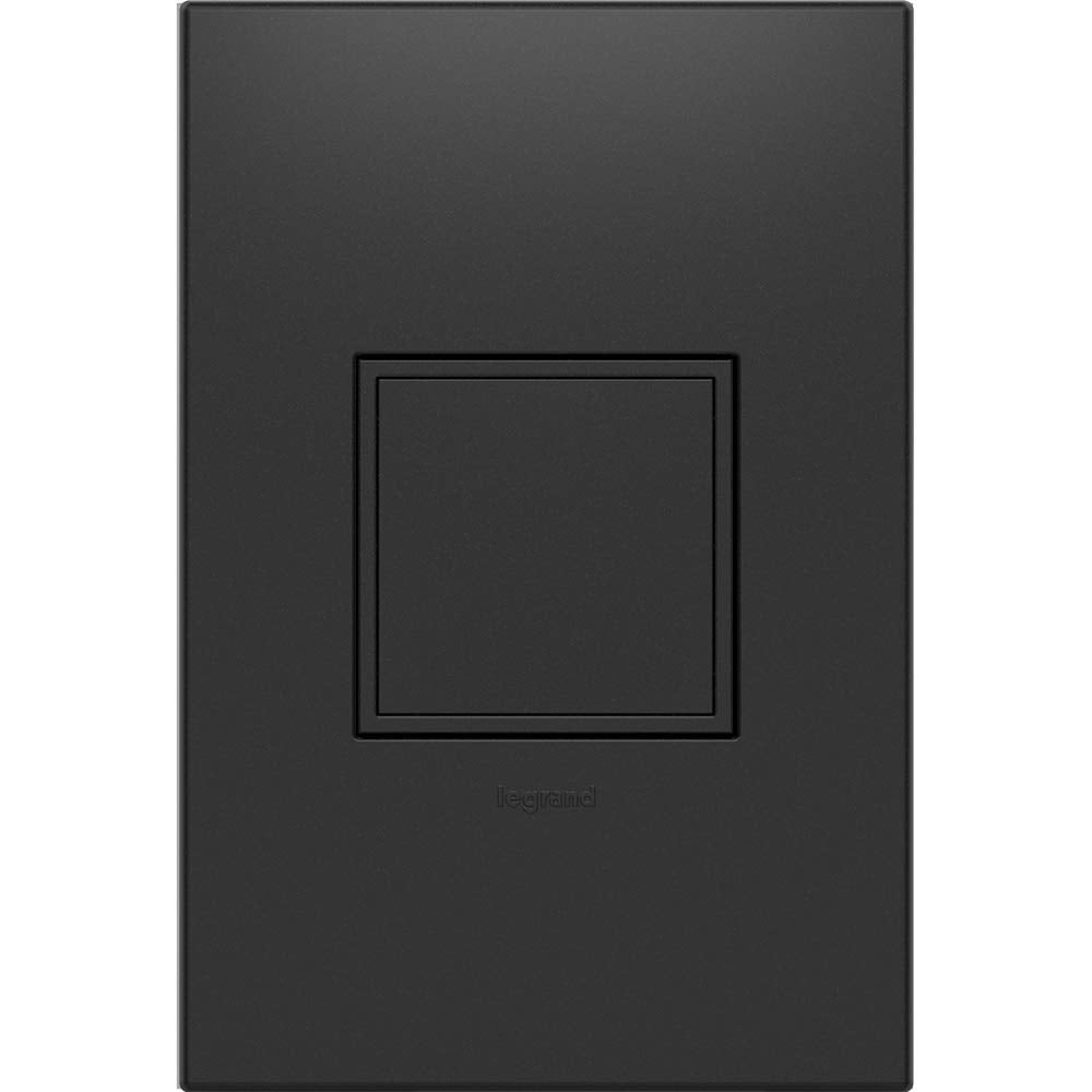Legrand adorne 20Amp 1-Gang Pop-Out Outlet in Graphite with Matching Wall Plate, ARPTR201GG2WP