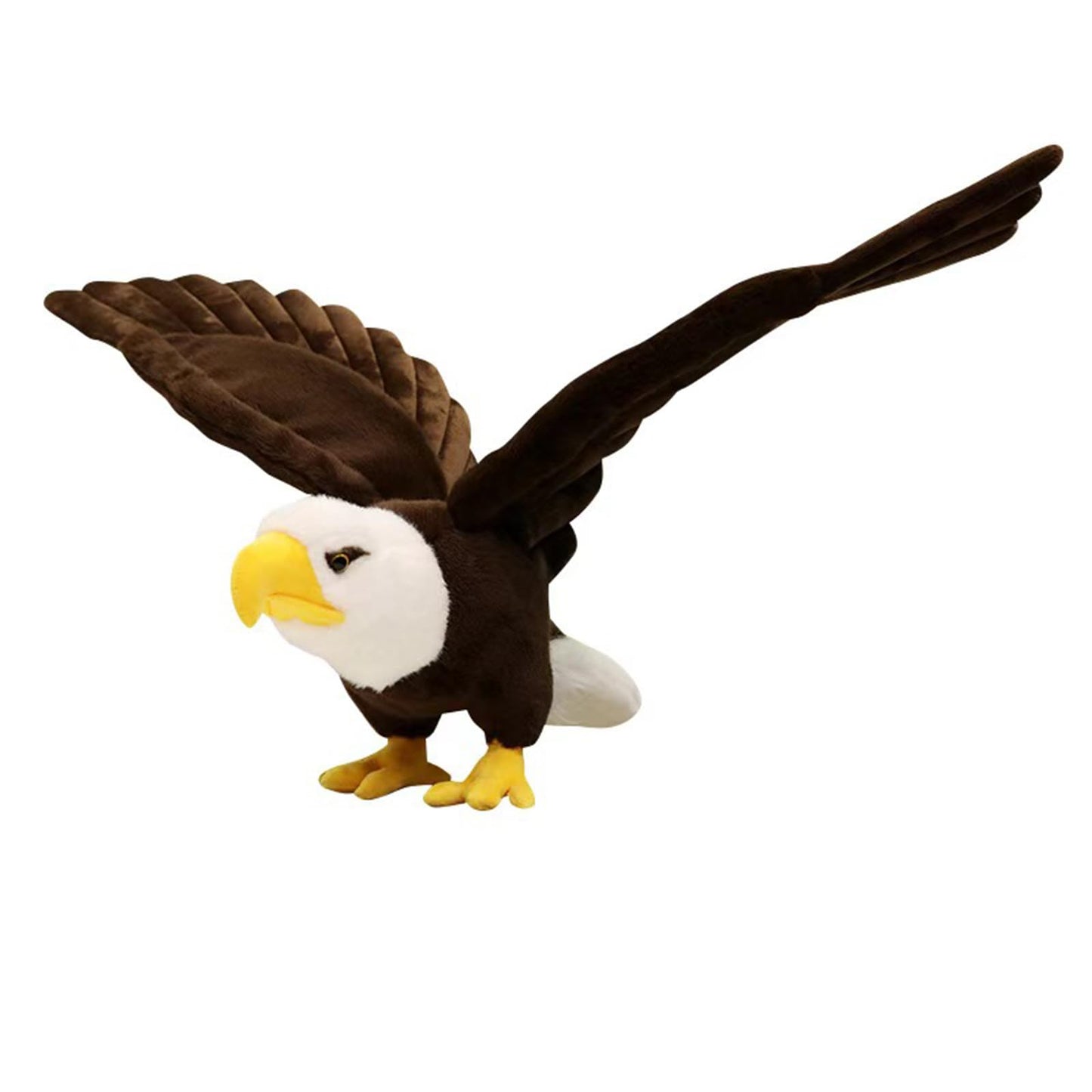 ZWLCWYBDBD Adorable Bald Eagle Plush Toy - Stuffed Animal with Bendable and Stretchable Wings, Perfect for Gifts or Home Decor（23.6 in）