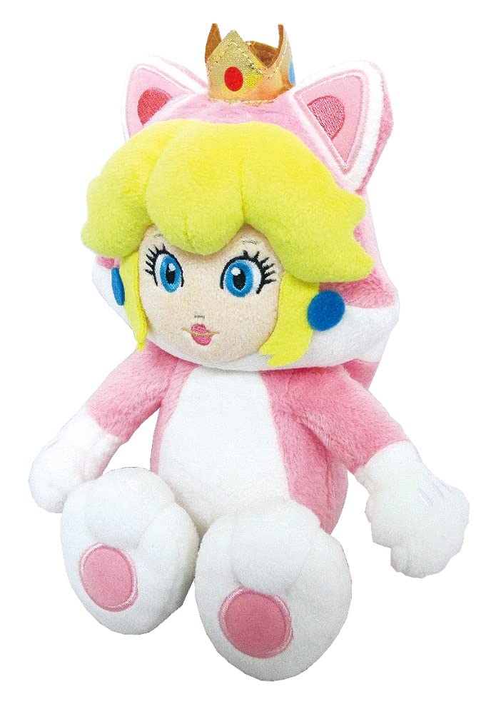 Little Buddy Super Mario 3D World 10-Inch Neko Cat Peach Plush