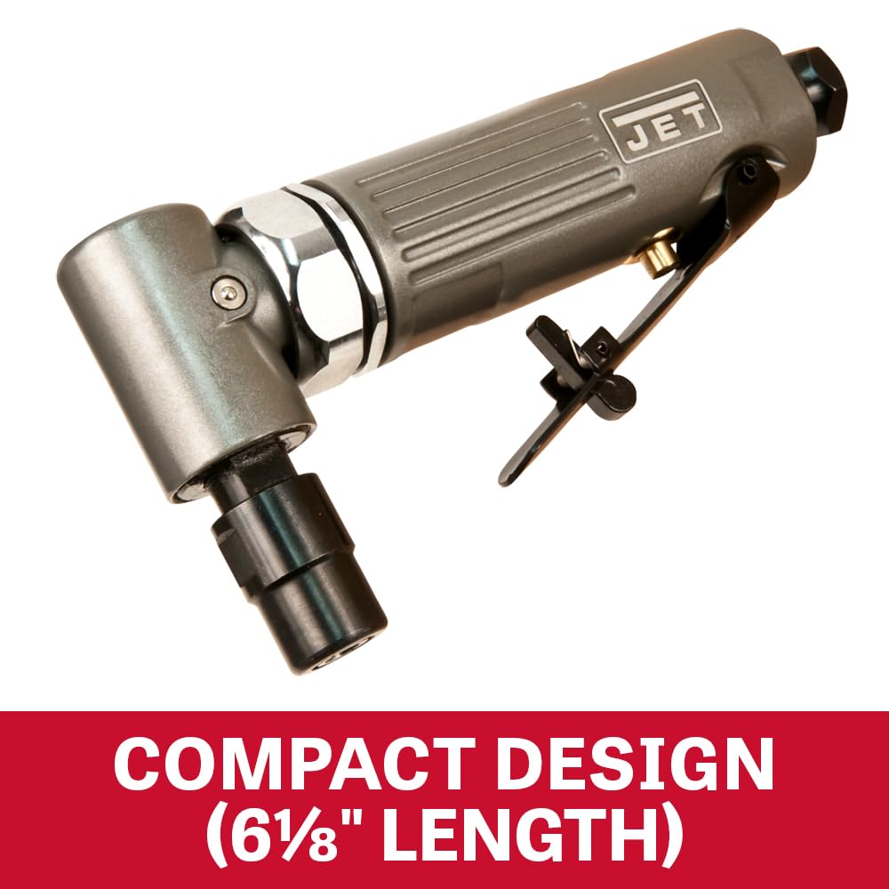 JET 1/4-Inch Pneumatic Right-Angle Die Grinder, 22000 RPM (JAT-403), Gray