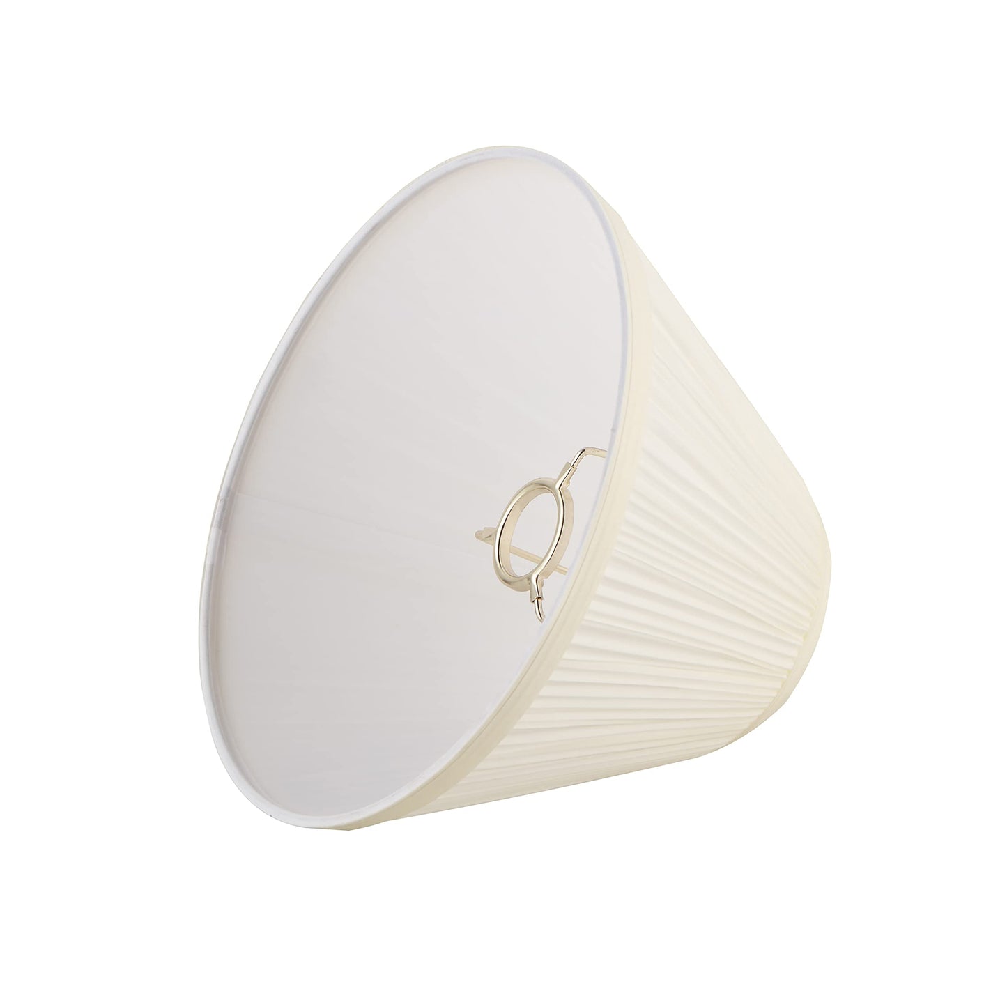 Aspen Creative 59171, Empire Uno Lamp Shade, Cotton White, 4" Top x 10" Bottom x 7" Slant Height, Slip UNO 33mm