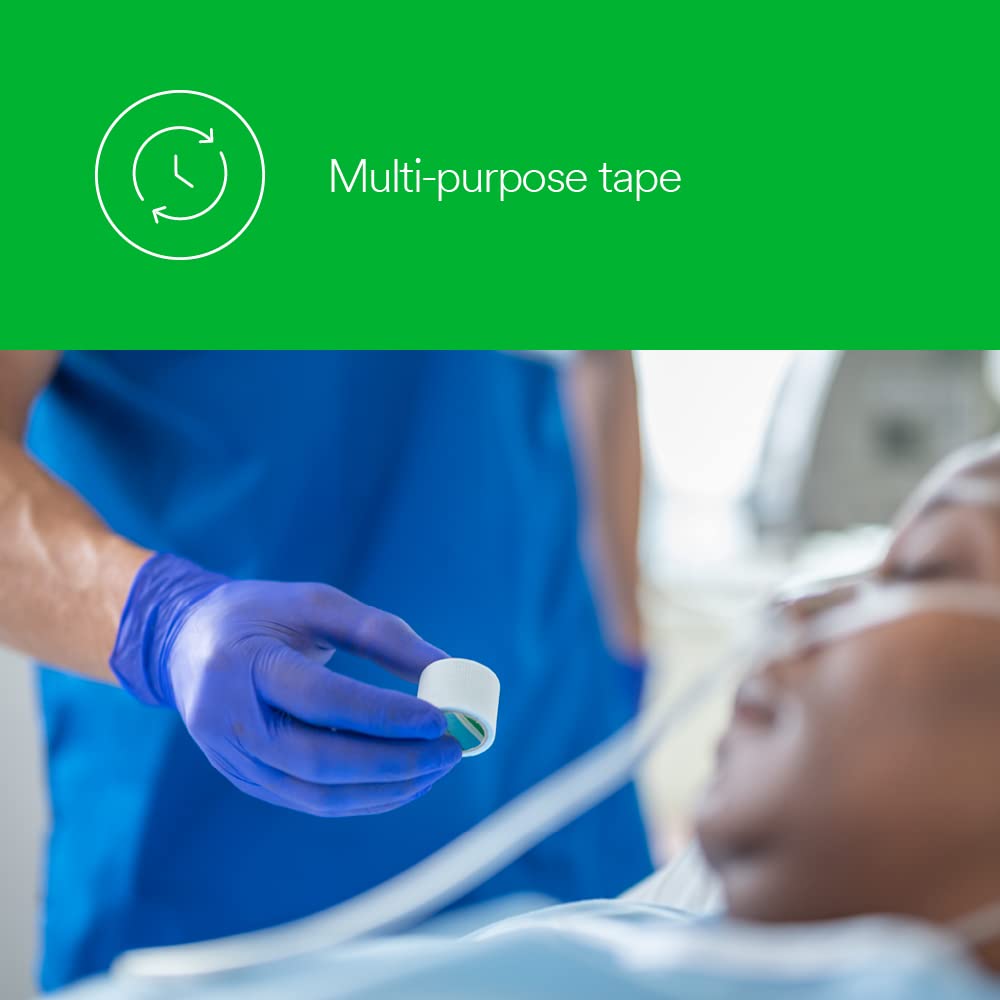 3M™ Micropore™ S Surgical Tape, 2770-1, 1 inch x 5.5 yard (2.5 cm x 5 m), 12 Roll/Carton, 10 Carton/Case