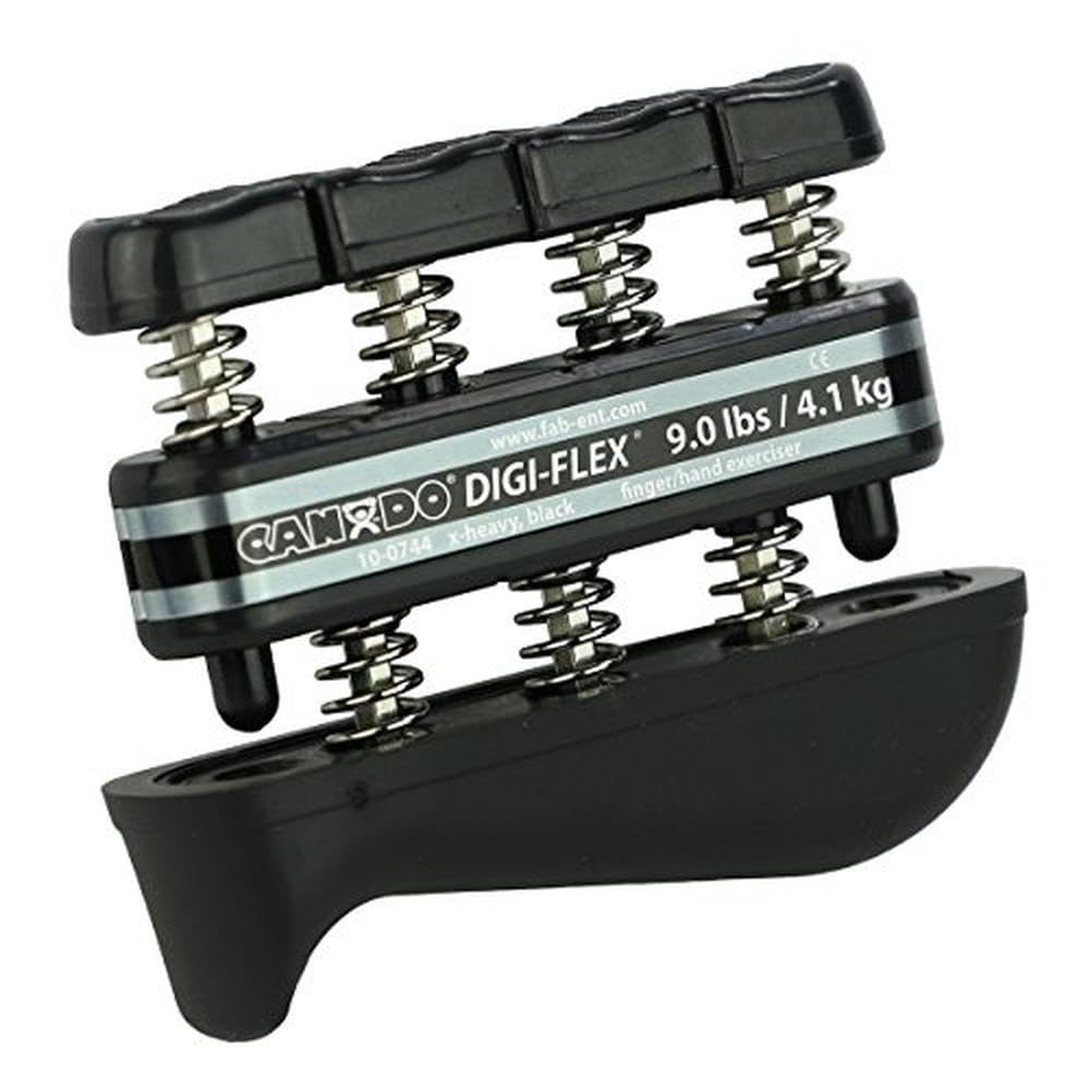 CanDo DiCanDo Digi-Flex Hand and Finger Exerciser 5 Piece Set X-Light - X-Heavy Resistance - No Rack -For Dexterity, Strength, and Flexibility for Fingers, Hands, and Forearms