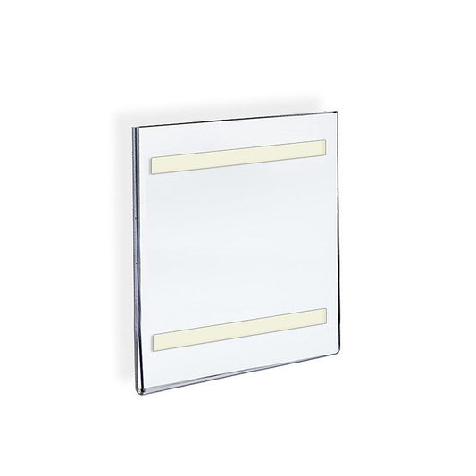 Azar Displays 122024 Self Adhesive Tape Clear Acrylic Wall Sign Holder Frame 5.5" W x 8.5" H - Portrait/Vertical, 10-Pack