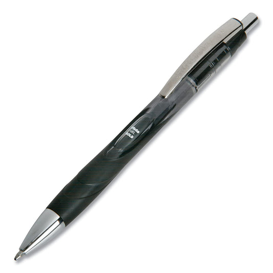 AbilityOne - 7520016849424 - VISTA Gel Ink Pen - 1.0mm - Bold Point - Black Ink - 12 units