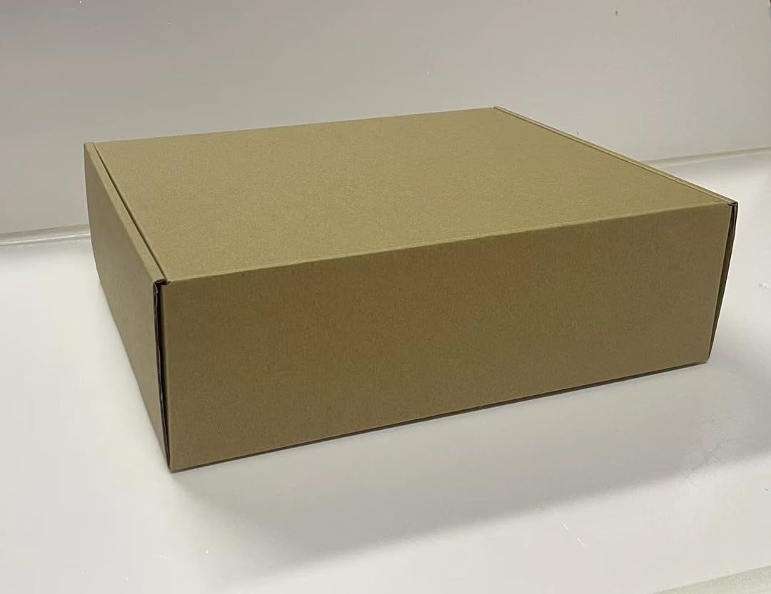 Rongyangtong 13x10x4 Inch Set of 18 Pack Brown Corrugated Shipping Boxs - Cardboard Boxes for Mailing, Packing and Literature Mailer Boxes, Small Business Mailing Bulk