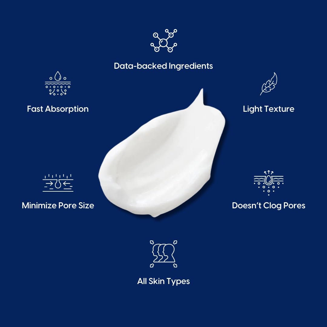 Strive - Mens Face Moisturizer - Mens Skin Care, Lotion for men, All Skin Types, Fragrance Free, Clear Skin, Anti-aging, Clinical Strength, 4% Upgraded Niacinamide, Hyaluronic Acid & Ceramides - 50g