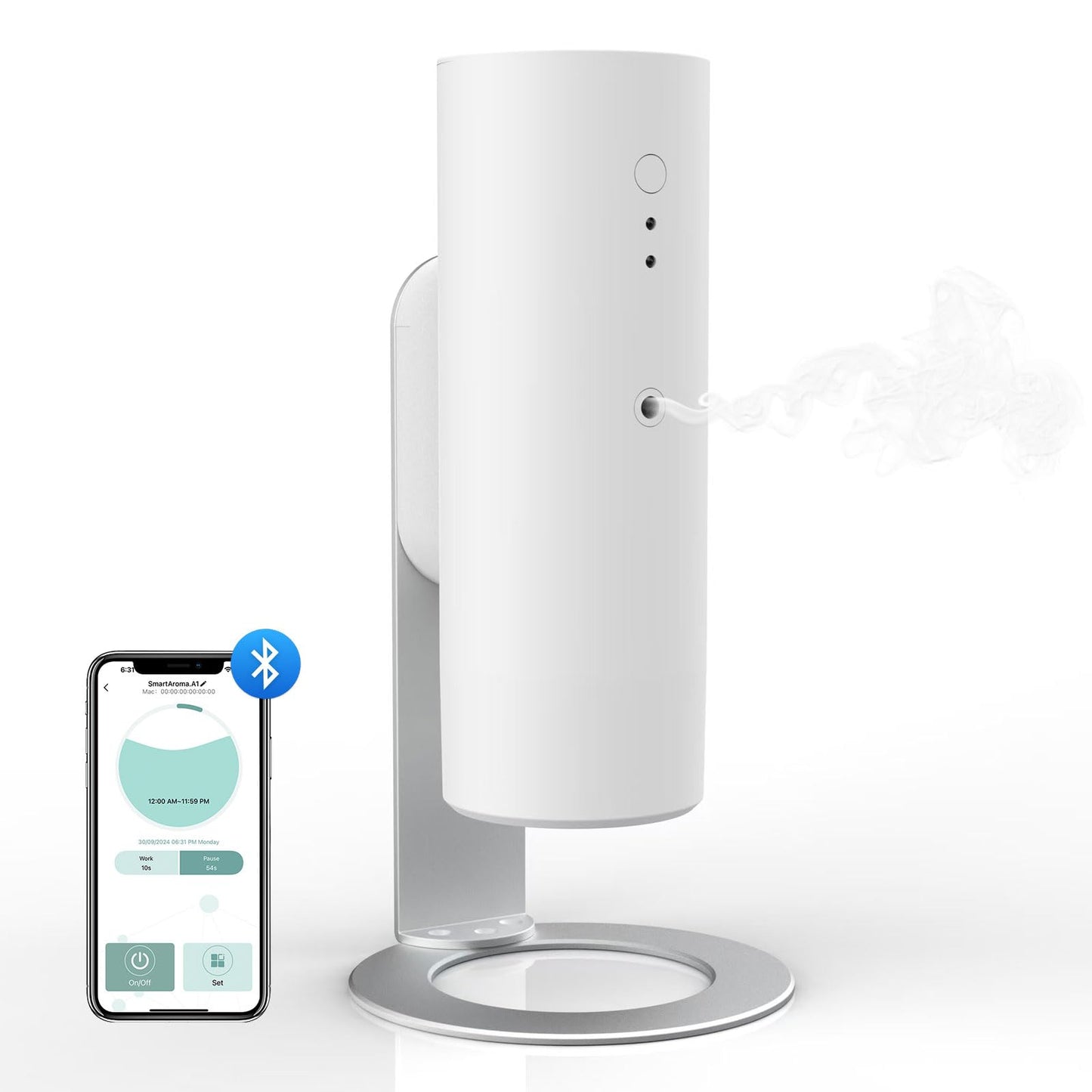 OScentPro Bluetooth Scent Air Machine for Home, 130ml/1000 Sq. Ft Smart Aromatherapy Waterless Diffuser for Essential Oils, Desktop Aroma Diffuser for Business, Office, Spa, Living Room