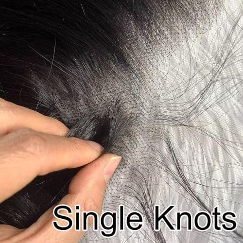 KRN 13X6 Real HD Lace Frontal Body Wave, Ultra-Thin Invisible Lace Frontal Human Hair Natural Black 12A Brazilian Virgin Hair Single Knot HD Frontal 13X6 Pre-Plucked with Baby Hair 16 Inch