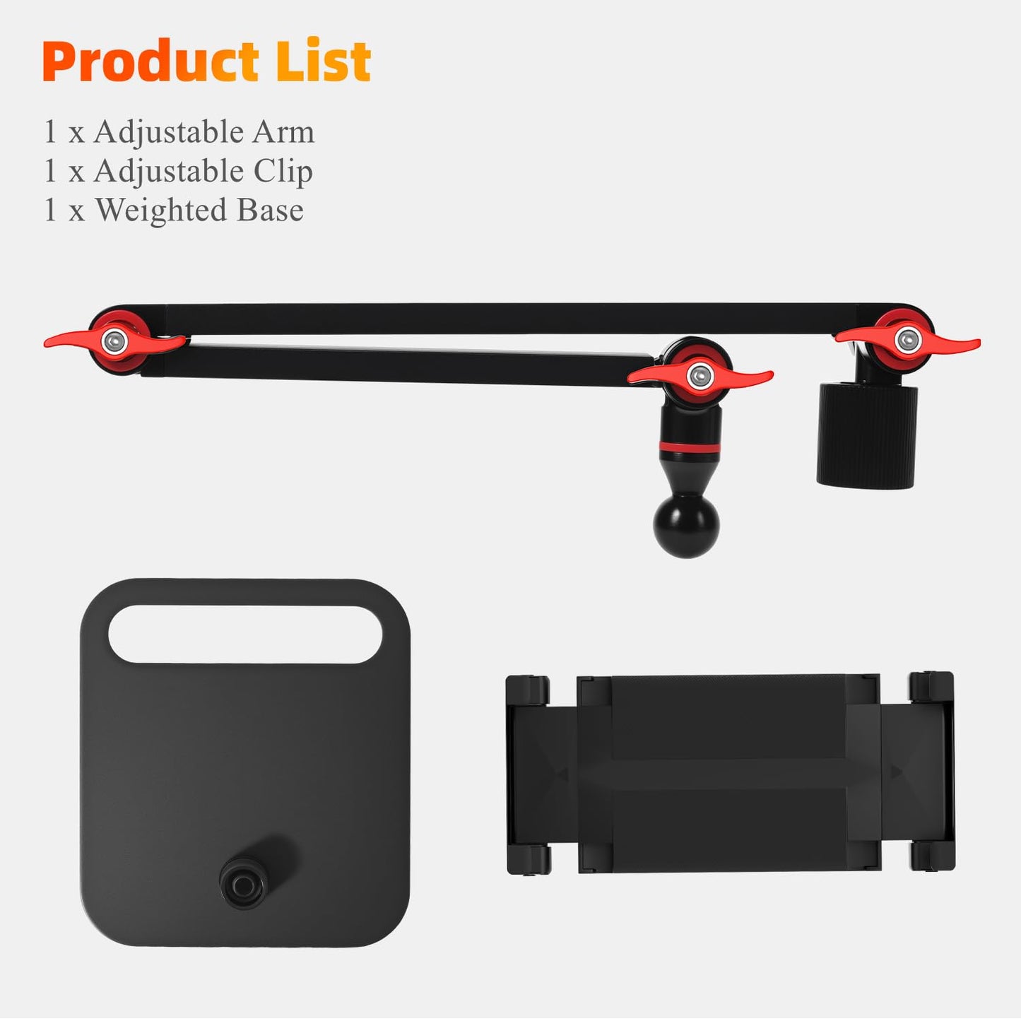 AiFeelife Vertical Portable Monitor Stand, Upgrade Knob Adjustment Portable Monitor Holder for 15.6 17.3 18.5 Inch Screen, Ergonomic Travel Monitor Mount, Tablet Stand for iPad 12.9‘’