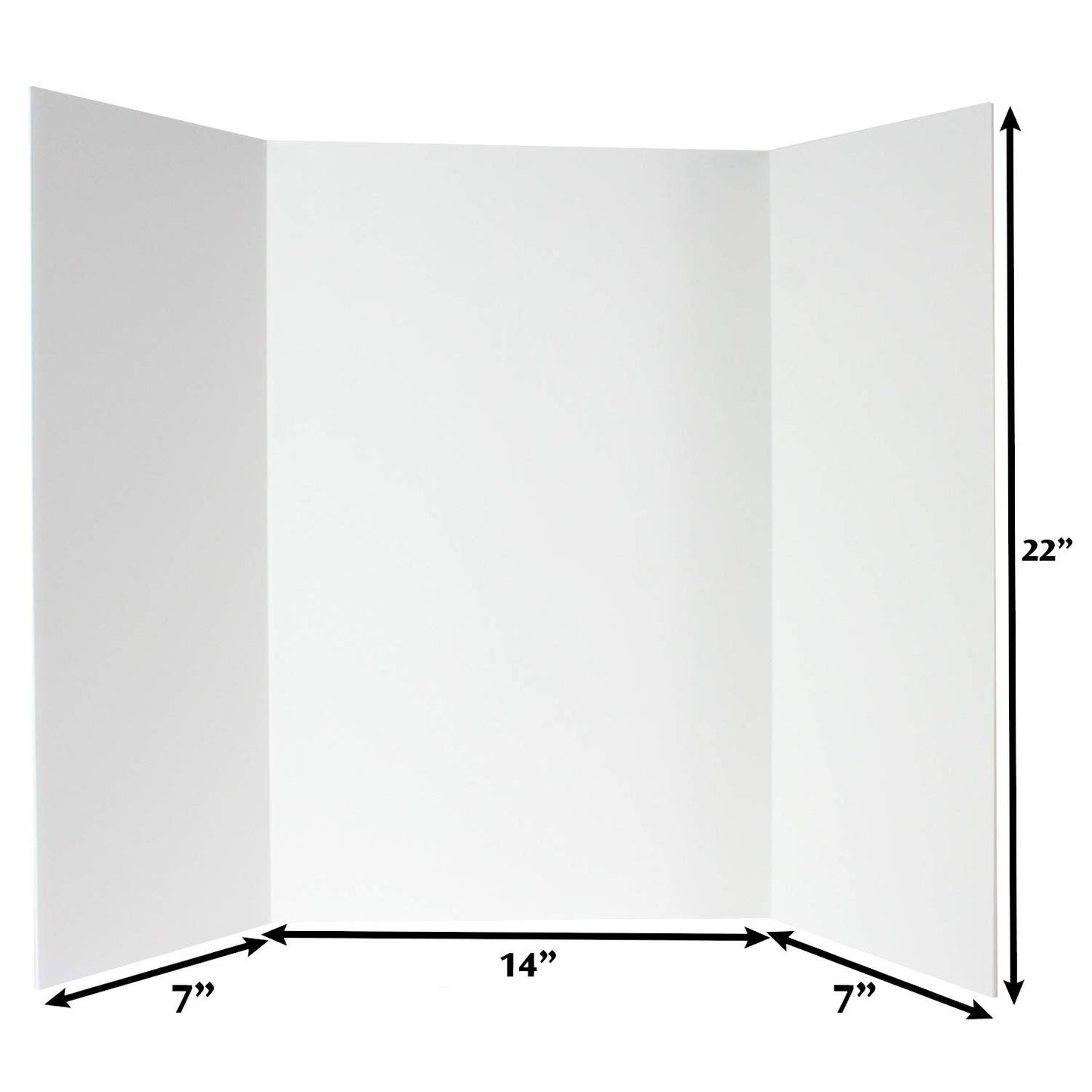 ArtSkills Tri-fold, 28" x 22" Trifold Foam Display Board, White, 28" W x 22" H, 5 Pack