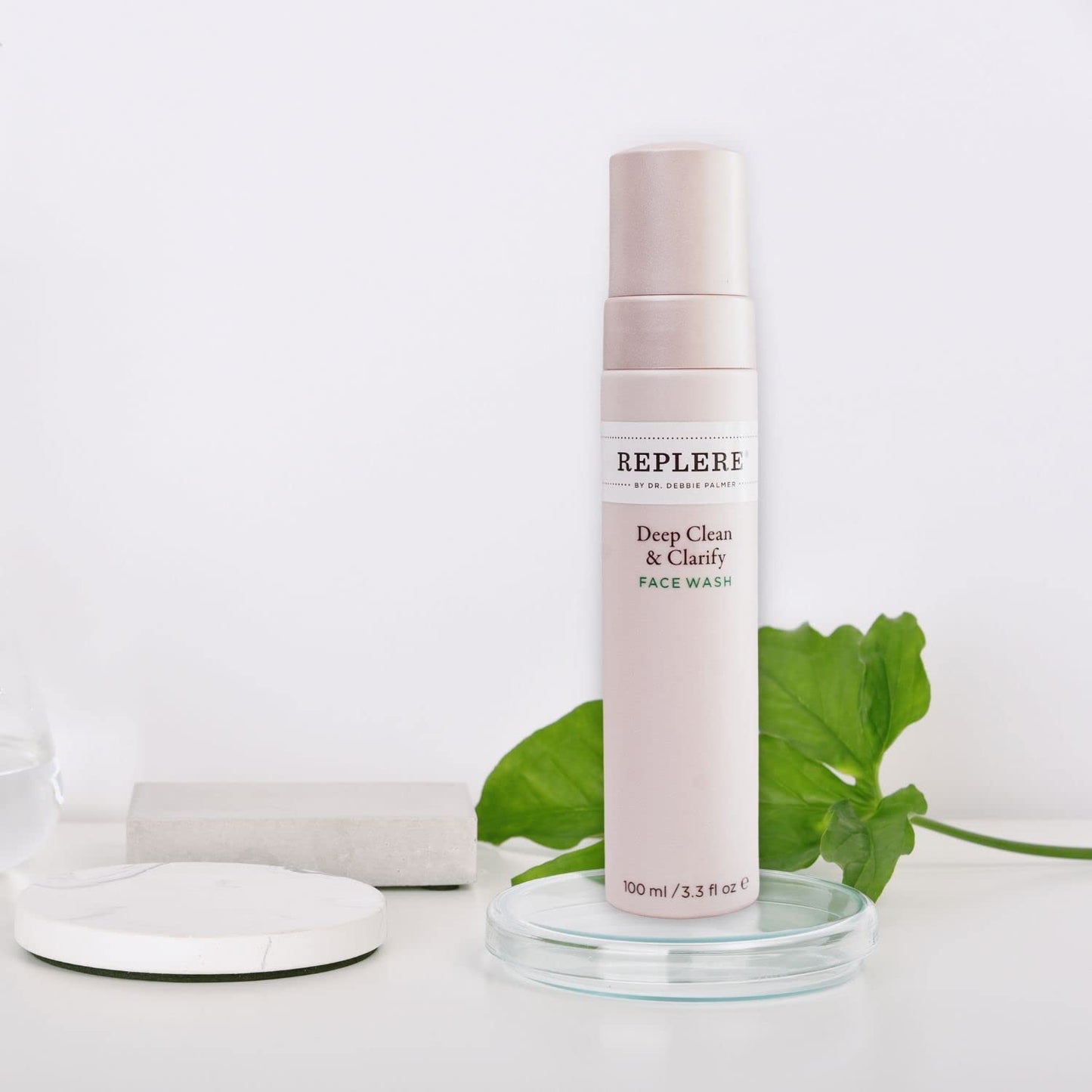 Replere Deep Clean & Clarify - All Natural Exfoliating Face Wash with Coffea Arabica, Green tea and Vitamins A & E