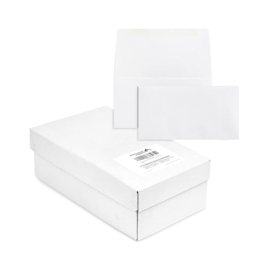 Blue Summit Supplies 500#6 3/4 Remittance Envelopes with Gummed Seal for Donations, Checks or Cash, 6 1/2” x 3 5/8”, Blank White Remit Envelopes, Perfect for Church or Nonprofit Use, 500 Count
