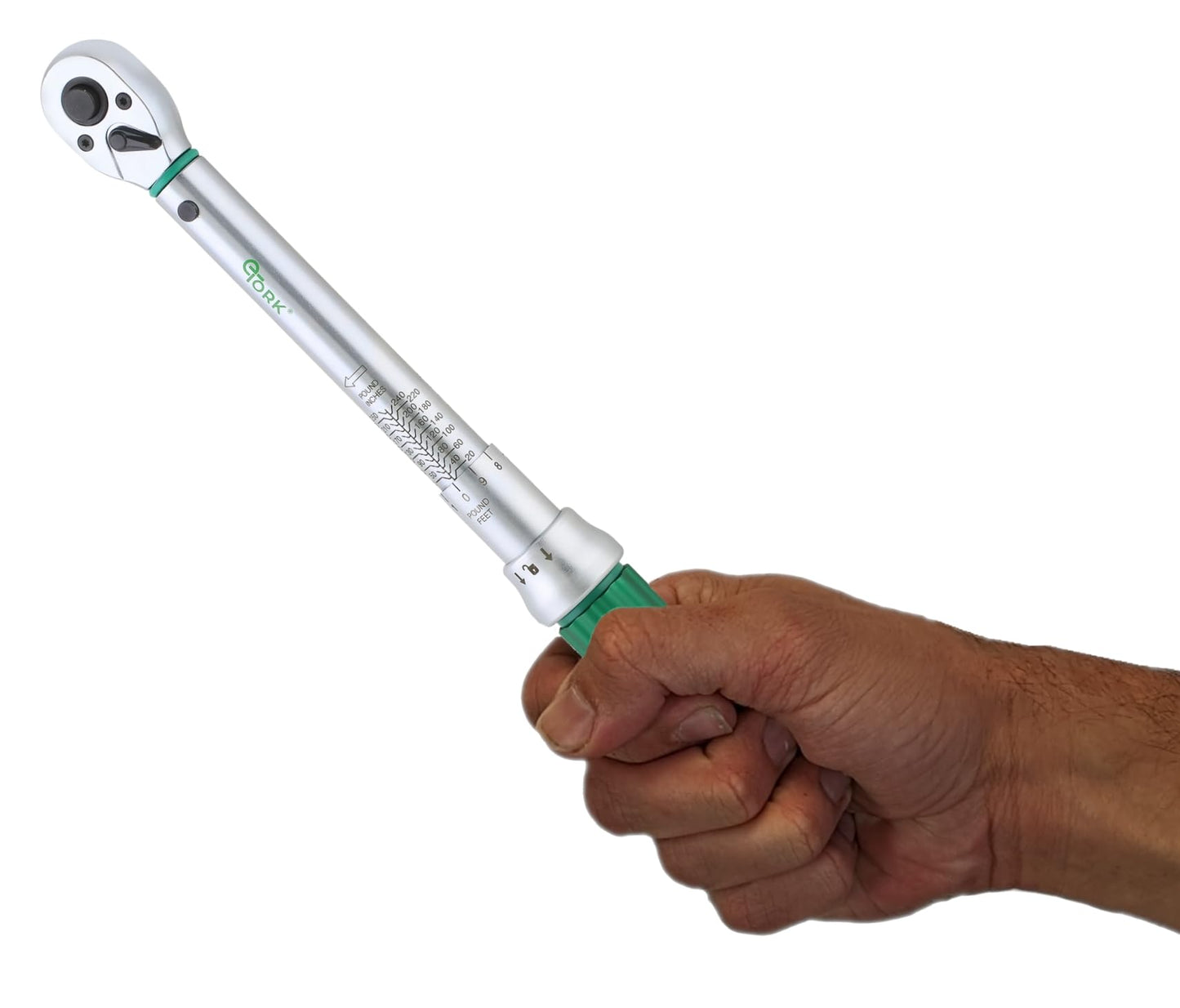 eTORK - 3/8 Torque Wrench with Magnetic Lock System, Inch Pound Torque Wrench (20-250 in.-lb./3-28 N.m), Digital-Quality Precision, Professional Mechanic Tool Set and DIY Projects - 3/8 Drive