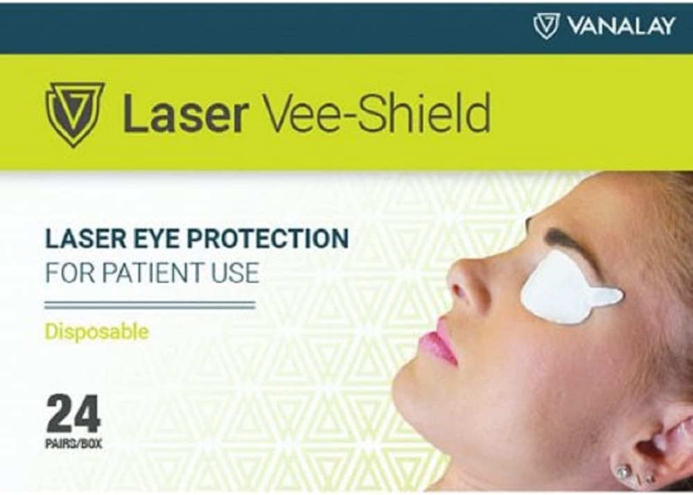 Laser Eye Shields, Disposable, Vee-Shields 24 Pair per Box
