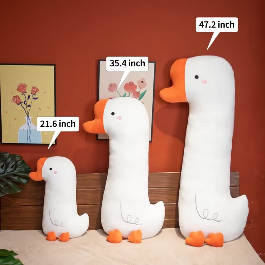 PEACHCAT Cute Long Giraffe Plush Pillow Kawaii Giraffe Stuffed Animal for Girls and Boys Yellow 35.4"