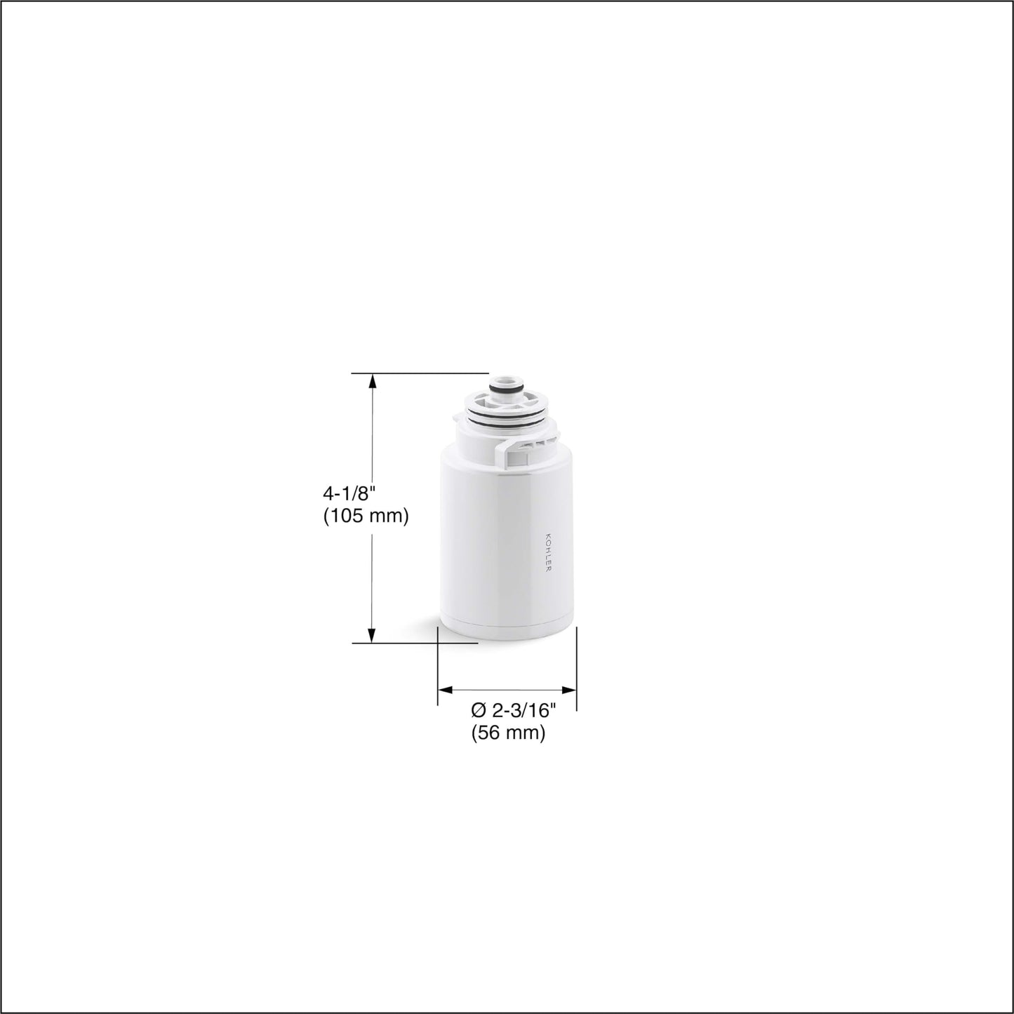 KOHLER R24162-NA Aquifer Shower Filter Replacement for The KOHLER Aquifer Filtered Showerhead, One Filter Cartridge