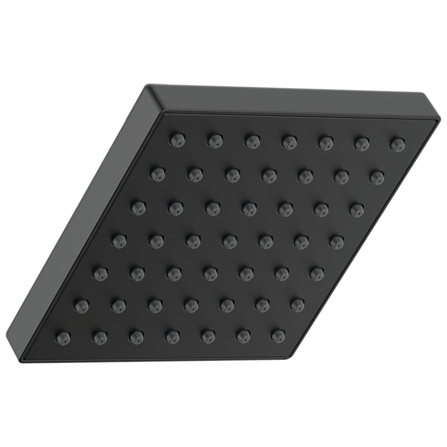 Modern 1.75 GPM Square Single Function Shower Head with Touch-Clean Technology