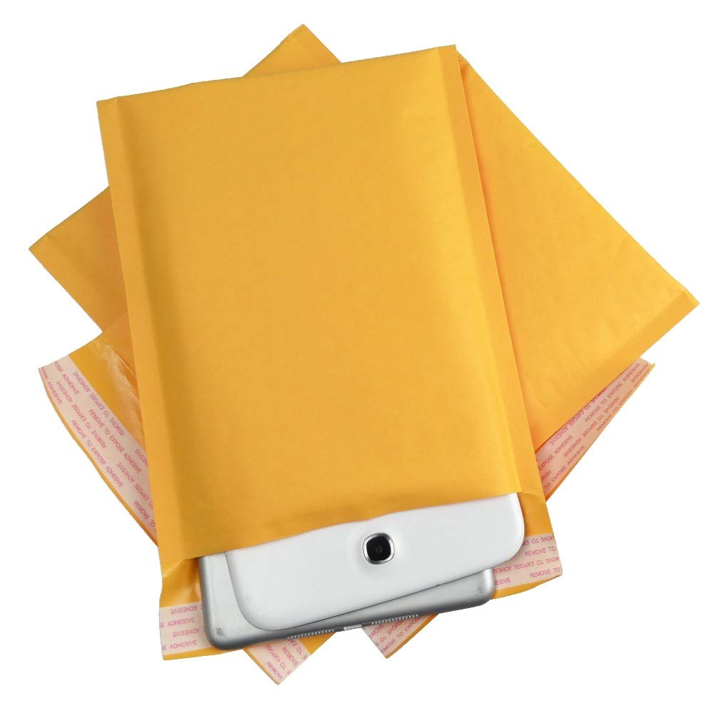5x10 inches Kraft Bubble Mailer Self Seal Bubble Shipping Envelopes 250 Pack