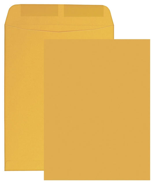 500 Minas Envelope 6" x 9" Catalog Envelope (Open End), 24lb. Brown Kraft, Gum Flap (500 Envelopes)