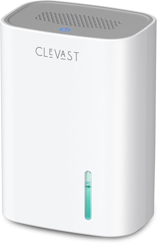 CLEVAST Small Dehumidifier for Home, 30oz Mini Quiet Dehumidifier for Bathroom Bedroom, Portable Compact Air Dehumidifier for Closet, RV, Camper