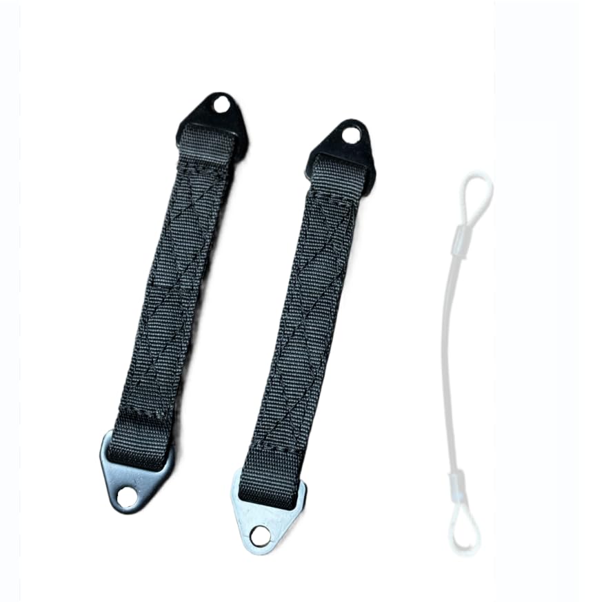 Heavy-Duty Door Limit Straps for Can-Am Defender & Defender Max Limited (2020-Present) | Extra-Long for Wider Door Opening | 2-Pack, Black