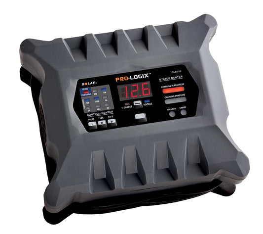 Clore Automotive PL2310 10-Amp Fully-Automatic Smart Charger, 6V and 12V Battery Charger, Battery Maintainer, and Stable Power Supply with Temperature Compensation
