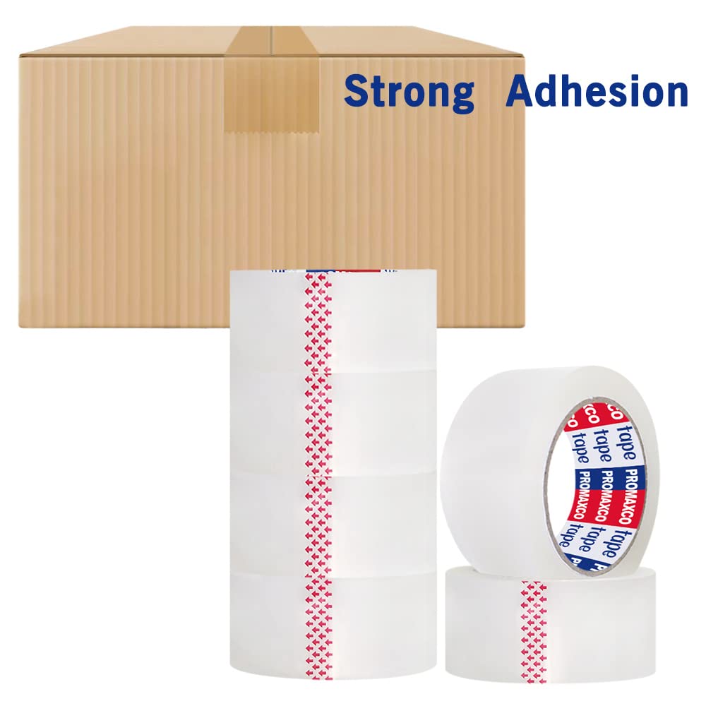 PROMAXCO Heavy Duty Packing Tape 36 Rolls, Total 2340Y, Clear, 2.8 mil, 1.88 inch x 65 Yards, Ultra Strong, Refill for Packaging and Shipping