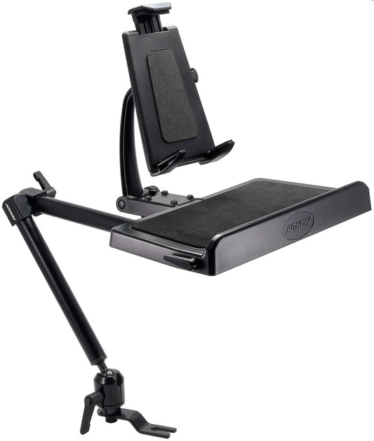 ARKON Mounts -Tablet And Keyboard Tray Combo Car Mount | Tablet Holder For Car | Professional-Grade Durability | Easy Installation | Keyboard Tray | Fits iPad and Samsung Tablets
