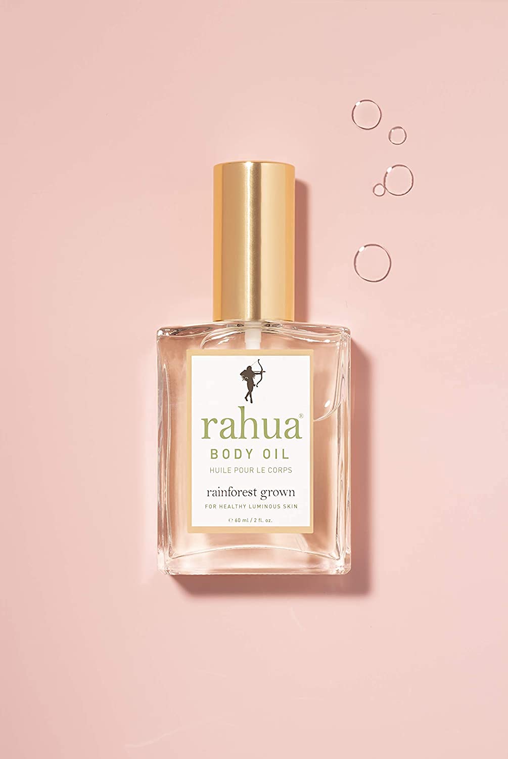 Rahua Body Oil with Vitamin C, E & Omega 3s, 2 Fl Oz, Skin Moisturizer Oil for All Skin Types, Lightweight, with Nourishing Natural, Plant-Based Derived Ingredients, Amazon Rainforest Botanical Scent